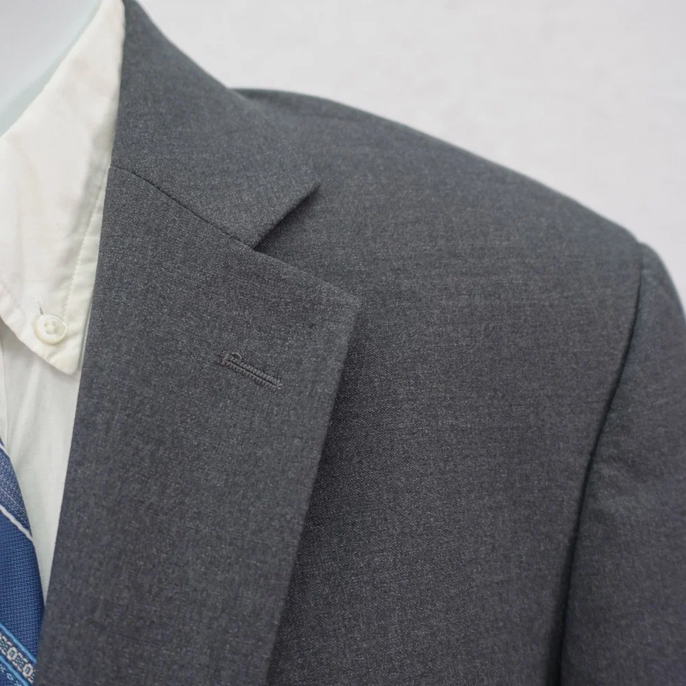 Brooks Brothers 346 Stretch‎ Gray Wool Blazer 40R 2 Button Tagged 43R